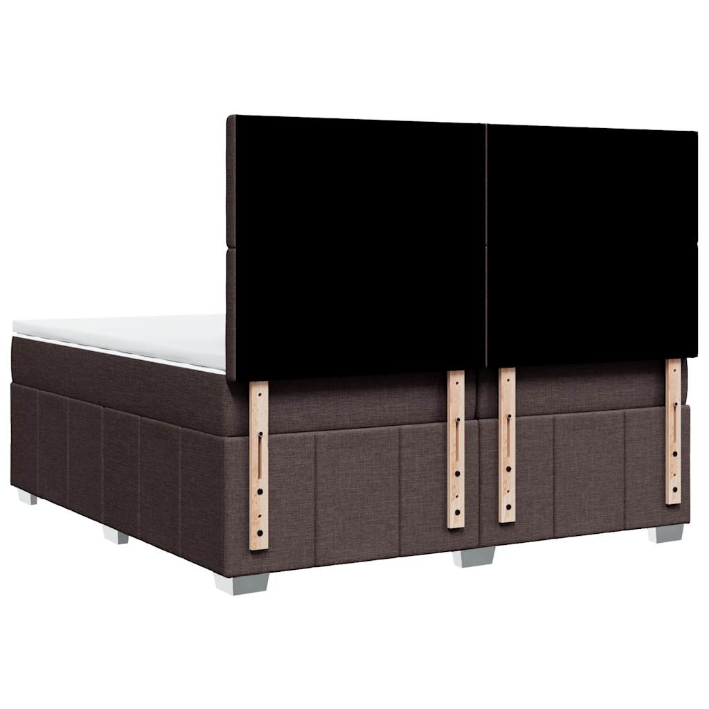 Sommier à lattes de lit avec matelas Marron foncé 200x200 cm - XIOS