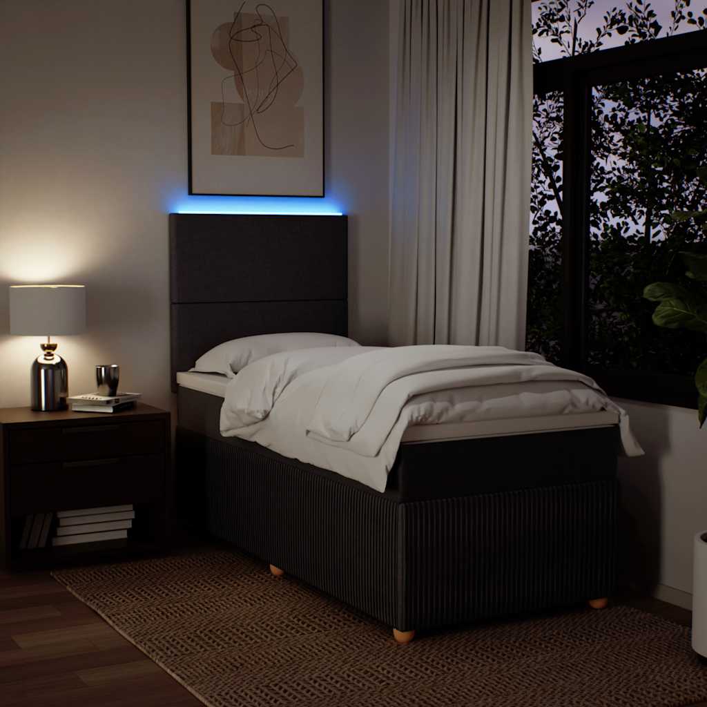 Sommier à lattes de lit avec matelas Marron foncé 80x200 cm - XIOS