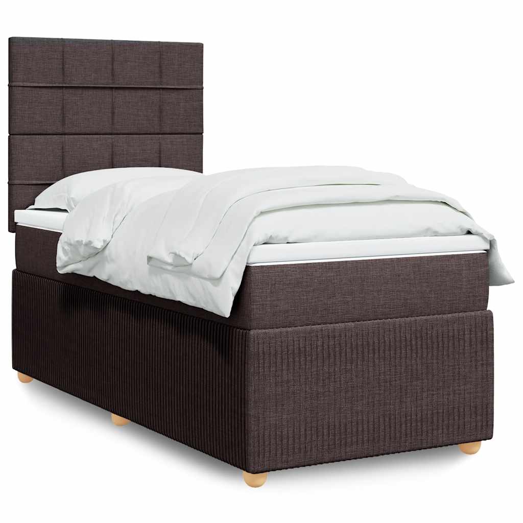 Sommier à lattes de lit avec matelas Marron foncé 90x200 cm - XIOS