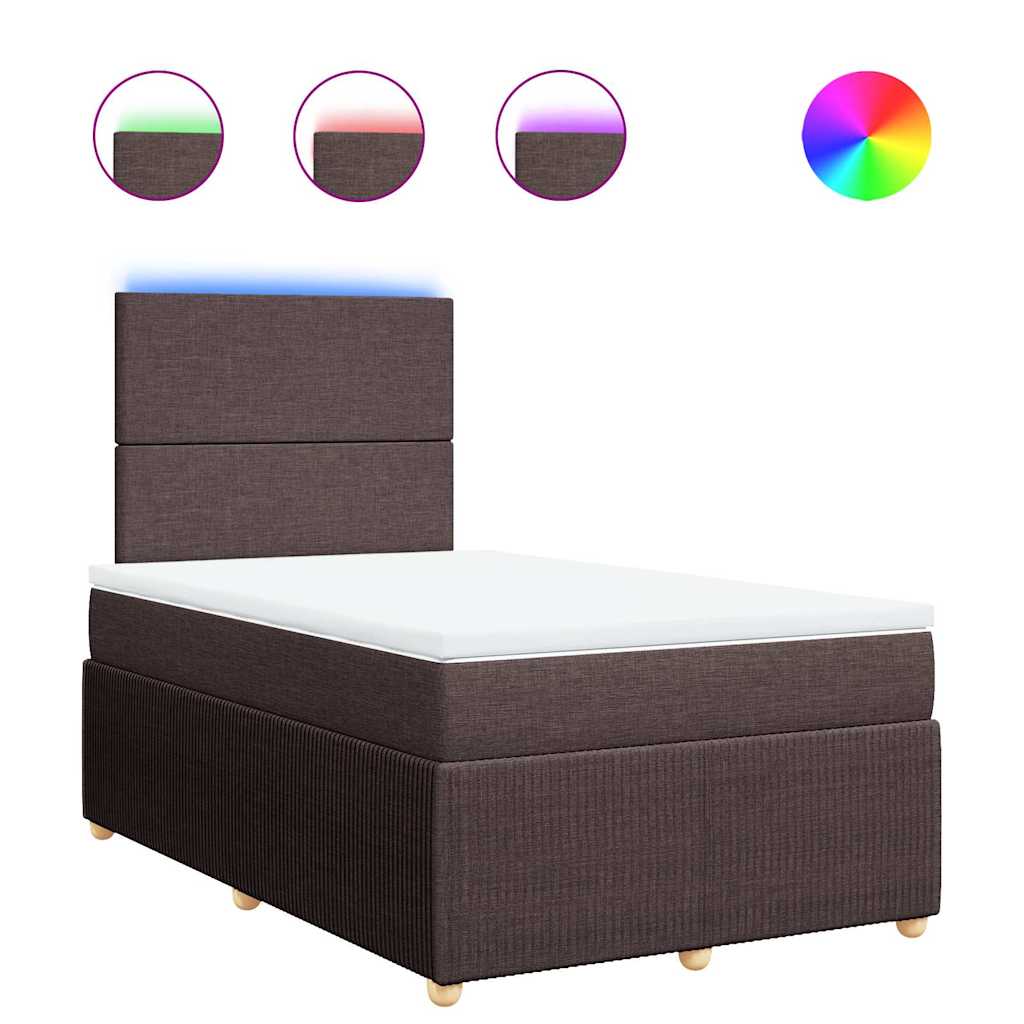 Sommier à lattes de lit avec matelas Marron foncé 120x200 cm - XIOS