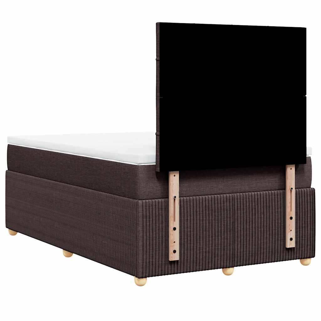 Sommier à lattes de lit avec matelas Marron foncé 120x200 cm - XIOS