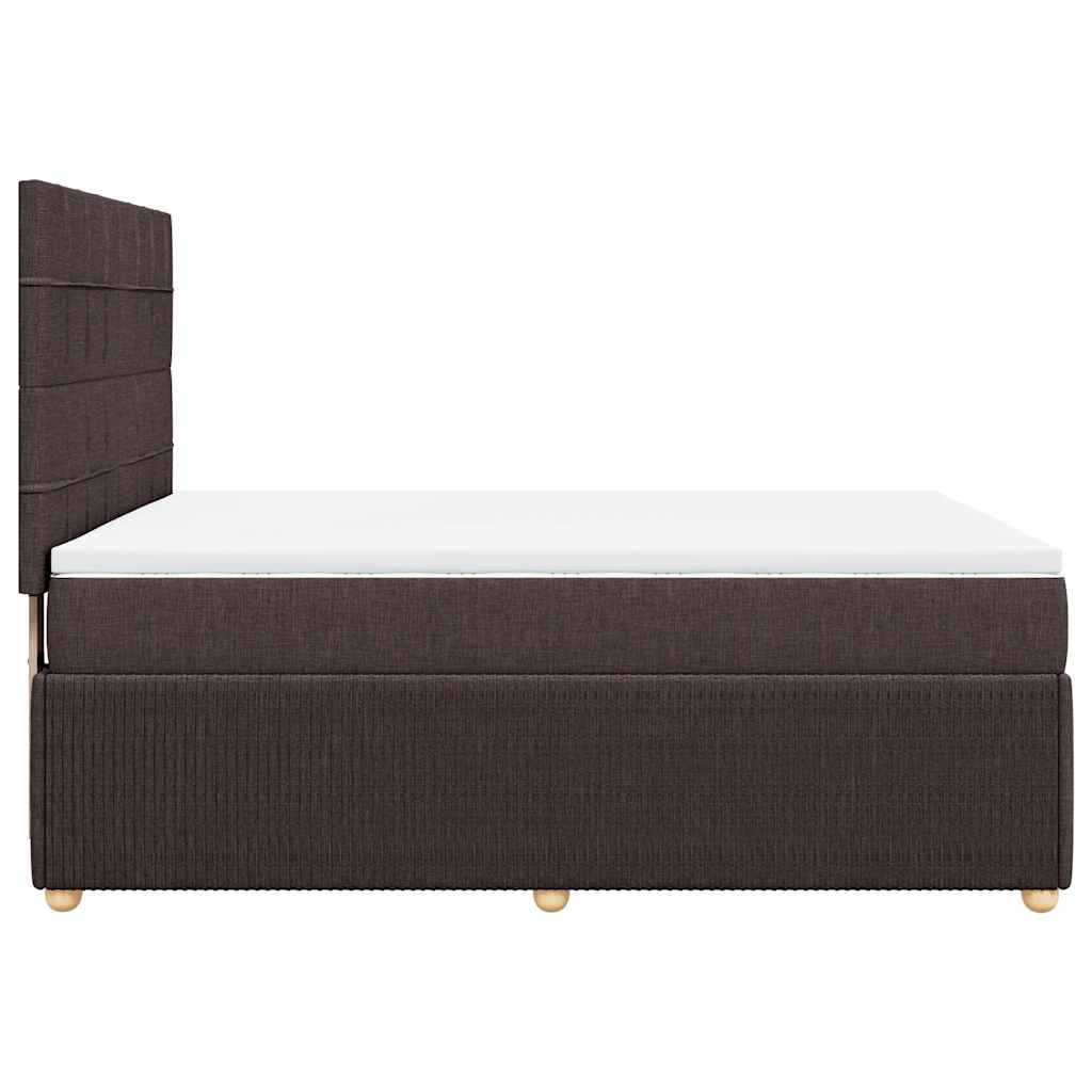 Sommier à lattes de lit avec matelas Marron foncé 140x190 cm - XIOS