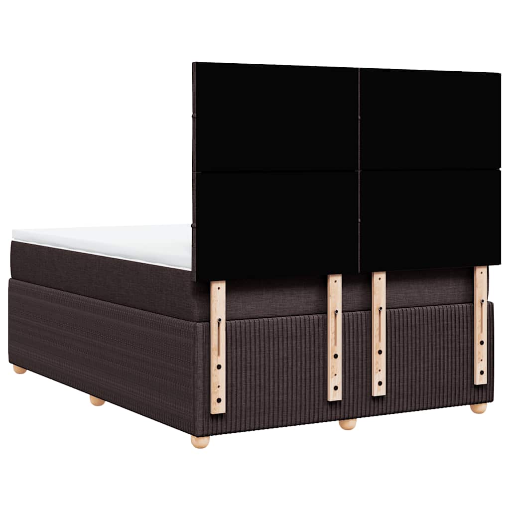 Sommier à lattes de lit avec matelas Marron foncé 140x190 cm - XIOS