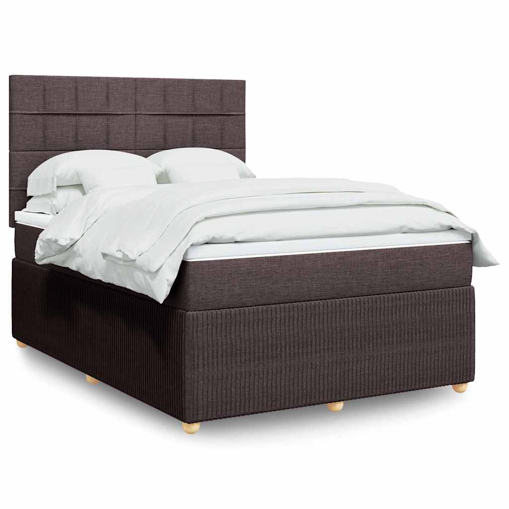 Sommier à lattes de lit avec matelas Marron foncé 140x190 cm - XIOS