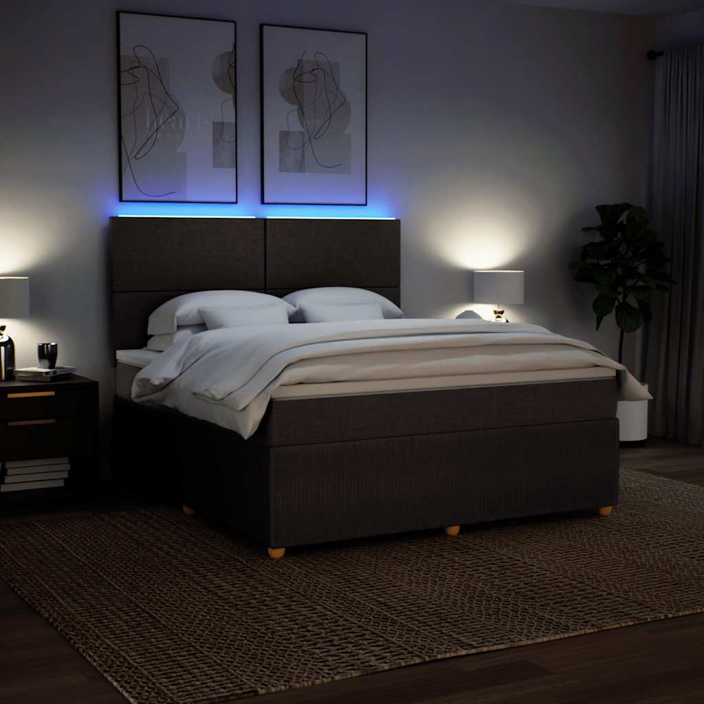Sommier à lattes de lit avec matelas Marron foncé 180x200 cm - XIOS