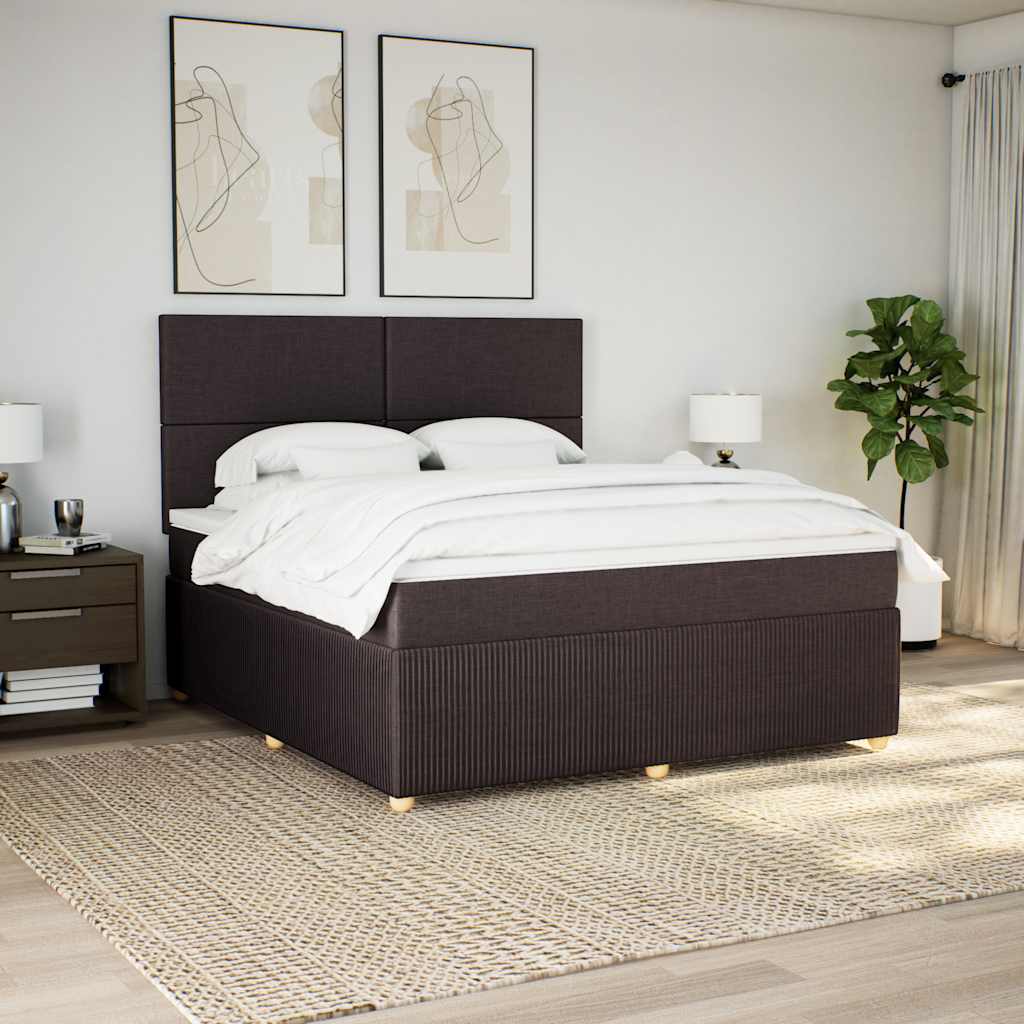 Sommier à lattes de lit avec matelas Marron foncé 180x200 cm - XIOS