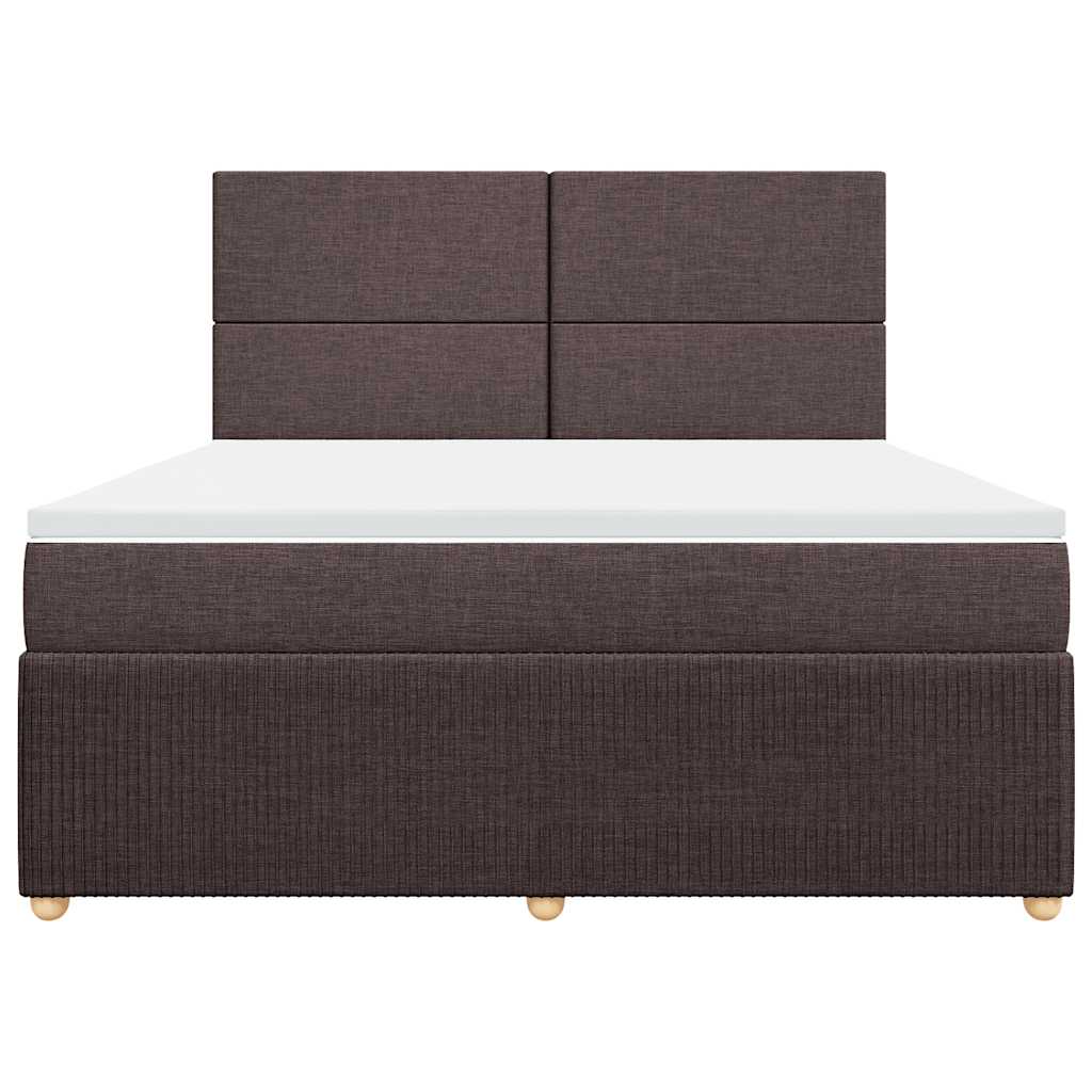 Sommier à lattes de lit avec matelas Marron foncé 180x200 cm - XIOS