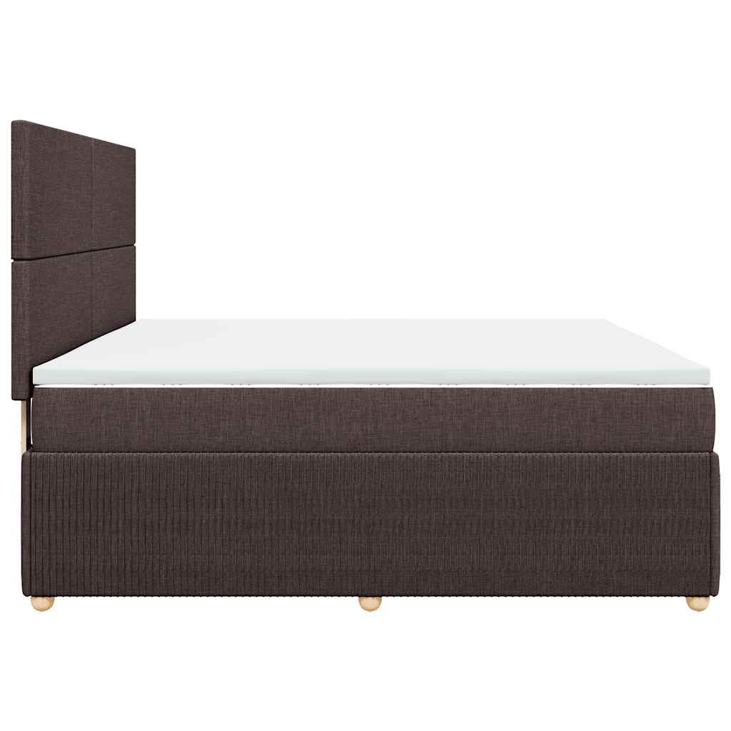 Sommier à lattes de lit avec matelas Marron foncé 180x200 cm - XIOS