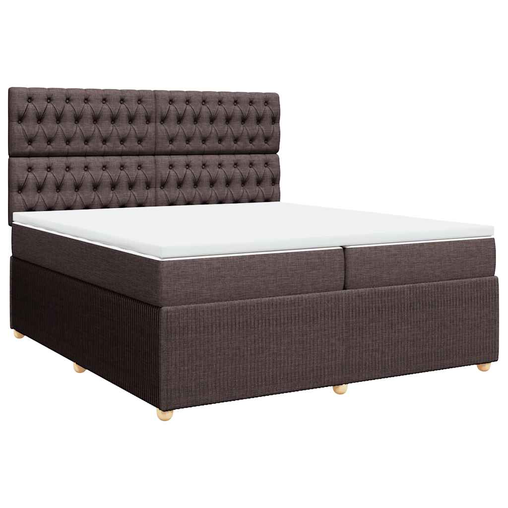 Sommier à lattes de lit avec matelas Marron foncé 200x200 cm - XIOS