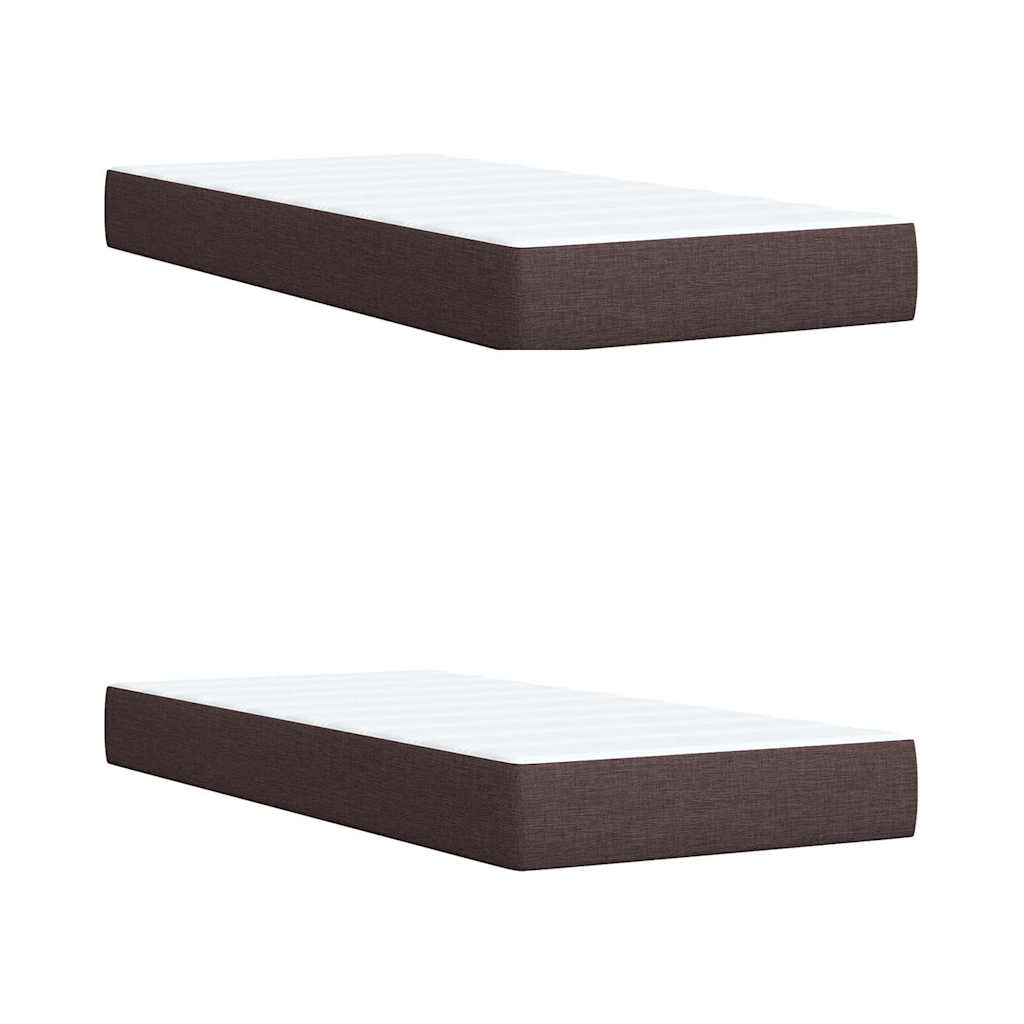 Sommier à lattes de lit avec matelas Marron foncé 200x200 cm - XIOS