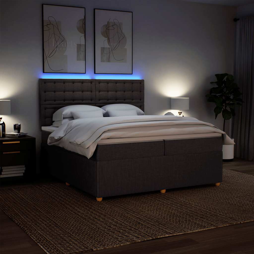 Sommier à lattes de lit avec matelas Marron foncé 200x200 cm - XIOS