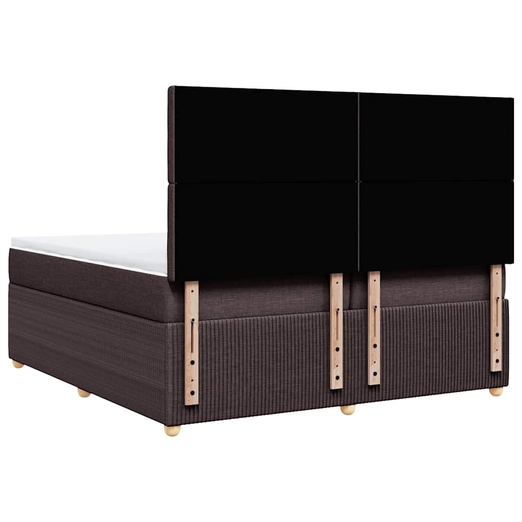 Sommier à lattes de lit avec matelas Marron foncé 200x200 cm - XIOS