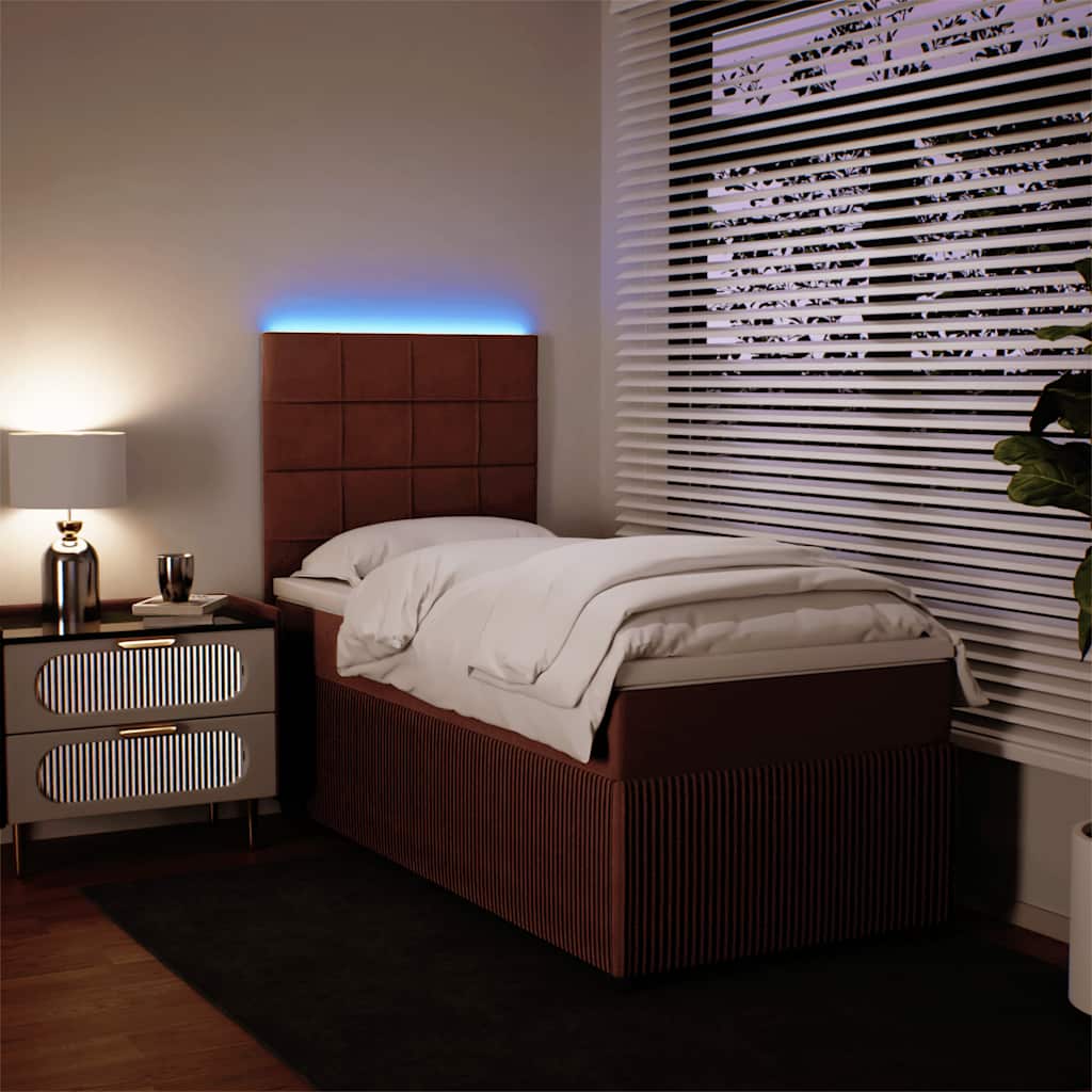Sommier à lattes de lit avec matelas Rose 90x200 cm Velours - XIOS
