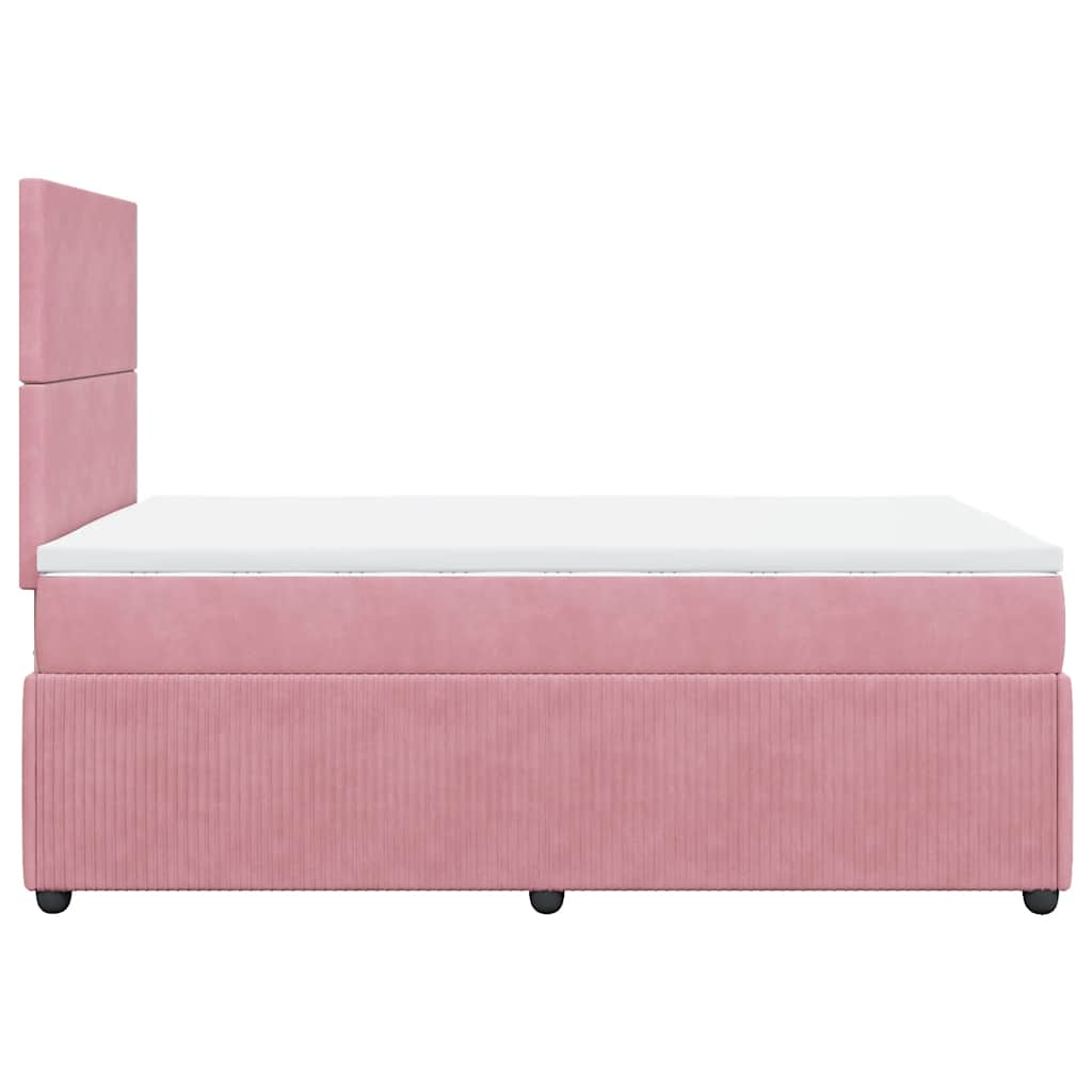 Sommier à lattes de lit avec matelas Rose 120x200 cm Velours - XIOS