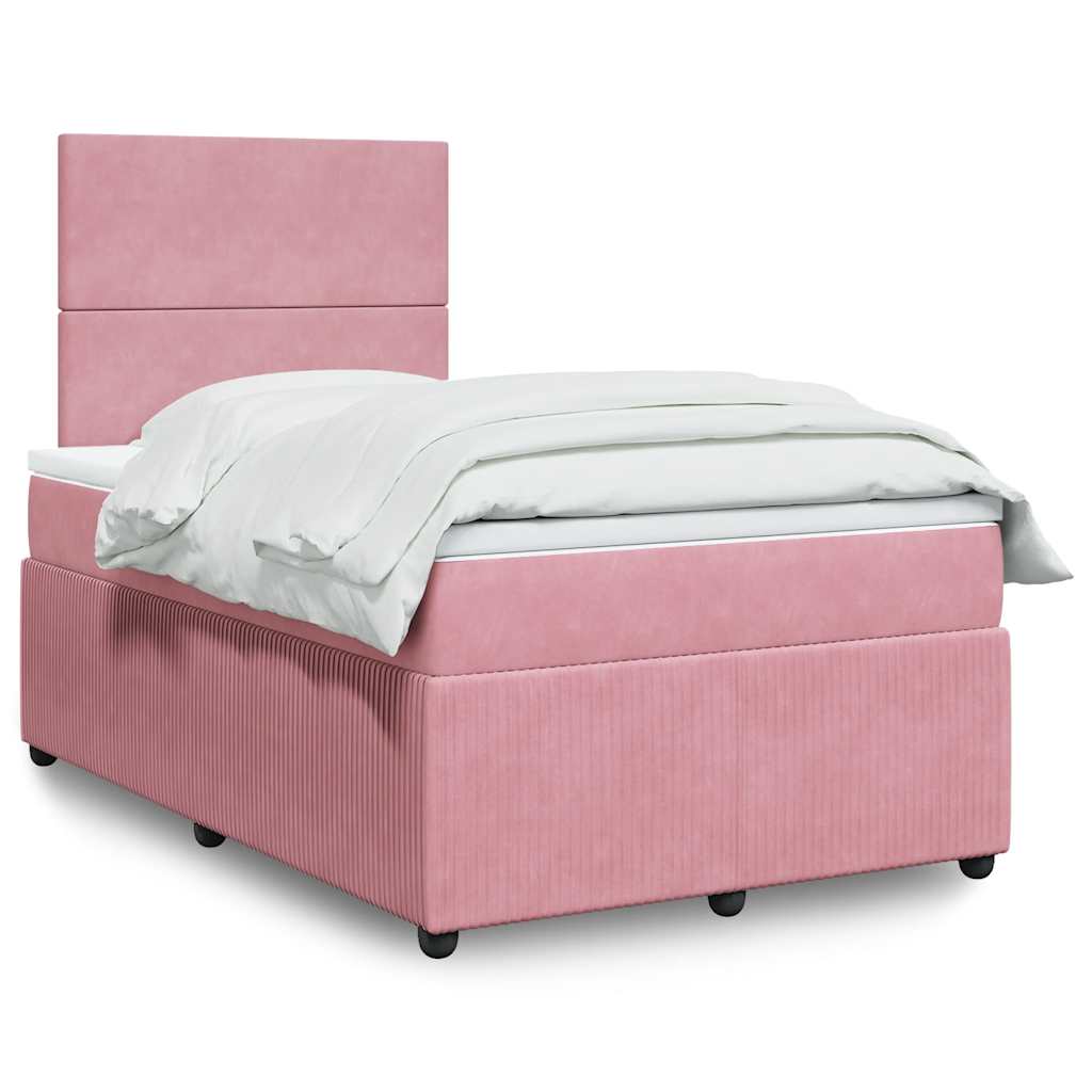 Sommier à lattes de lit avec matelas Rose 120x200 cm Velours - XIOS