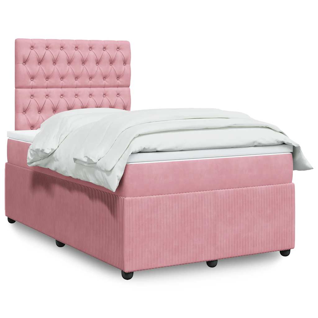 Sommier à lattes de lit avec matelas Rose 120x200 cm Velours - XIOS