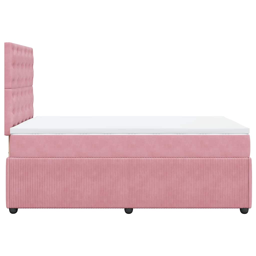 Sommier à lattes de lit avec matelas Rose 120x200 cm Velours - XIOS