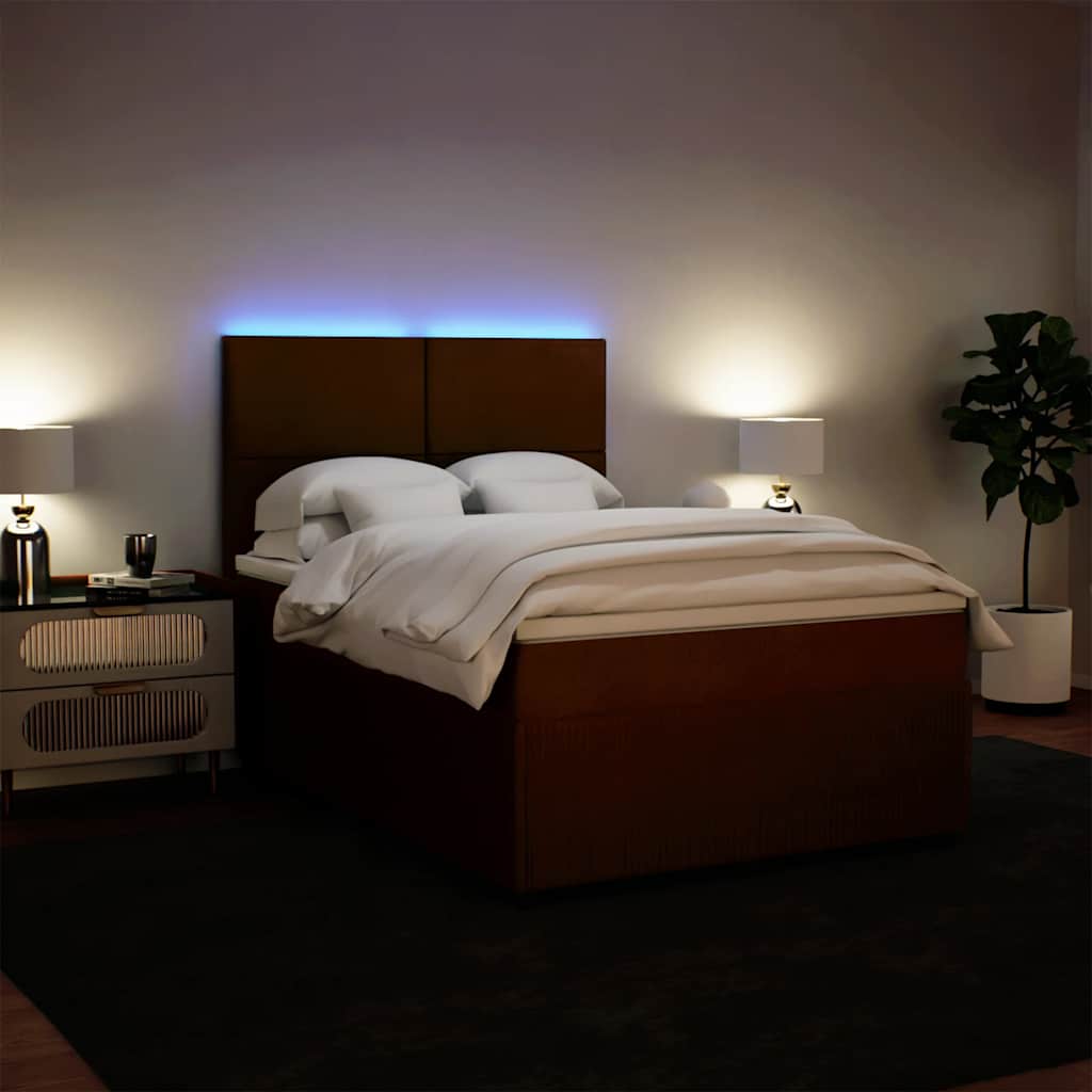 Sommier à lattes de lit avec matelas Rose 140x190 cm Velours