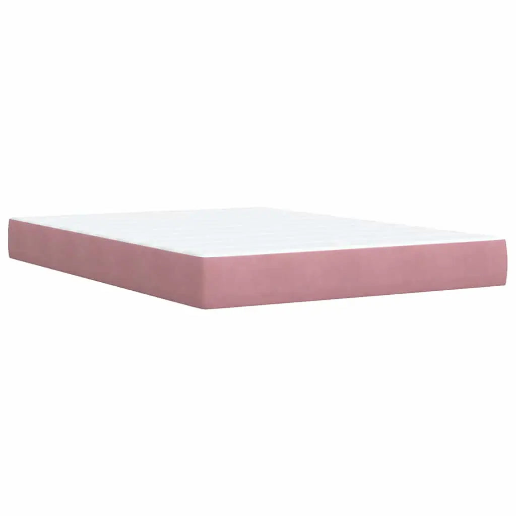 Sommier à lattes de lit avec matelas Rose 140x190 cm Velours - XIOS