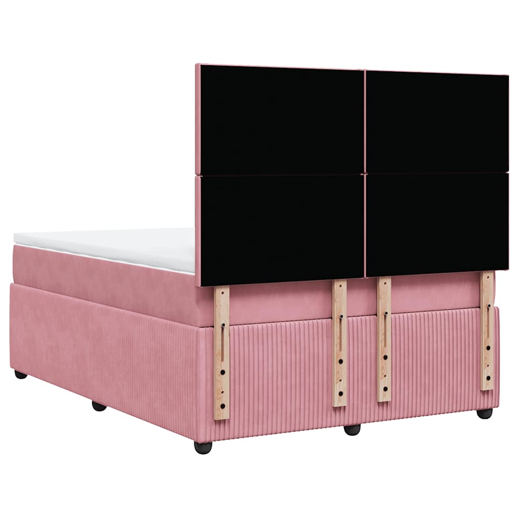 Sommier à lattes de lit avec matelas Rose 160x200 cm Velours - XIOS
