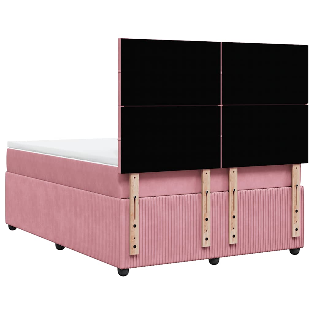 Sommier à lattes de lit avec matelas Rose 160x200 cm Velours - XIOS
