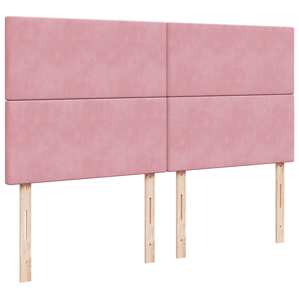 Sommier à lattes de lit avec matelas Rose 200x200 cm Velours - XIOS