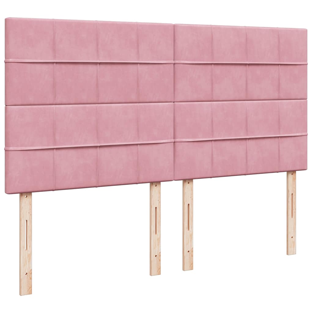 Sommier à lattes de lit avec matelas Rose 200x200 cm Velours - XIOS