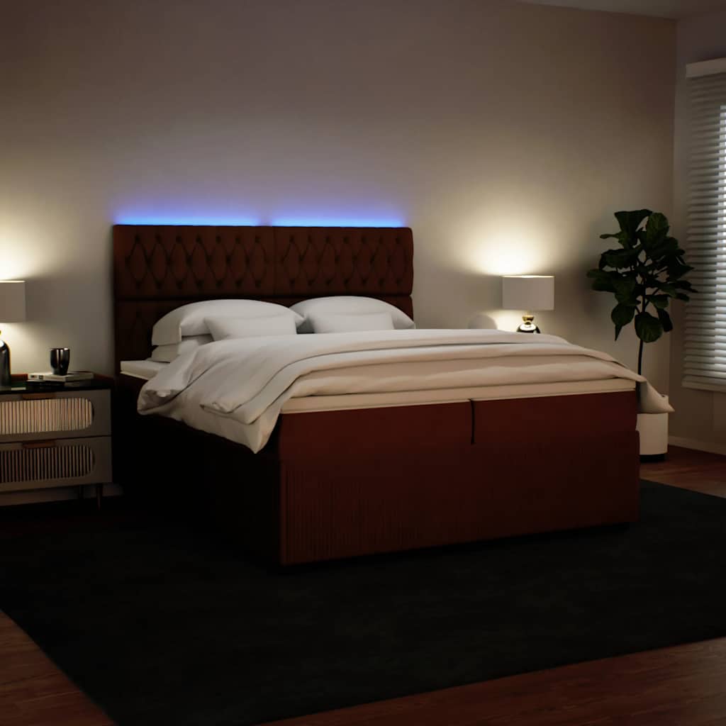 Sommier à lattes de lit avec matelas Rose 200x200 cm Velours - XIOS