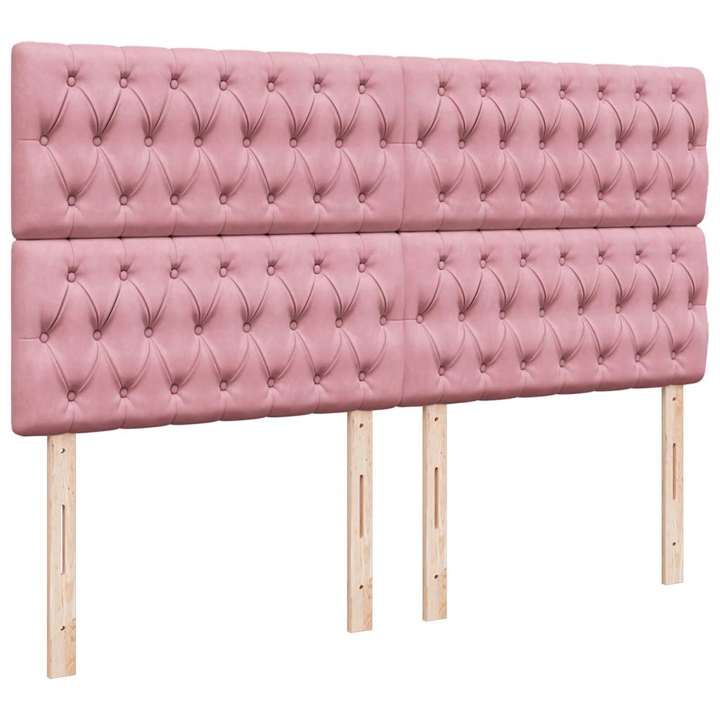 Sommier à lattes de lit avec matelas Rose 200x200 cm Velours - XIOS
