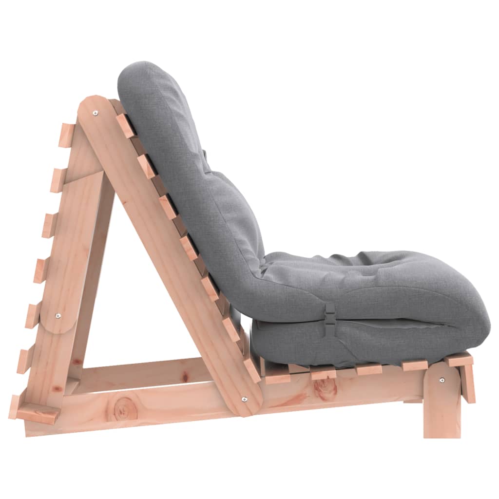 Canapé-lit futon avec matelas 60x206x11 cm bois massif douglas - XIOS