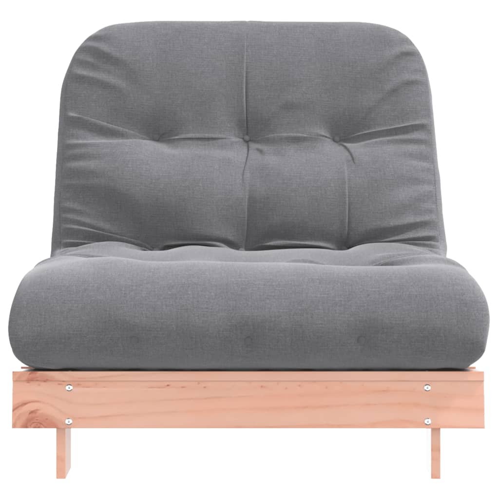 Canapé-lit futon avec matelas 80x206x11 cm bois massif douglas - XIOS