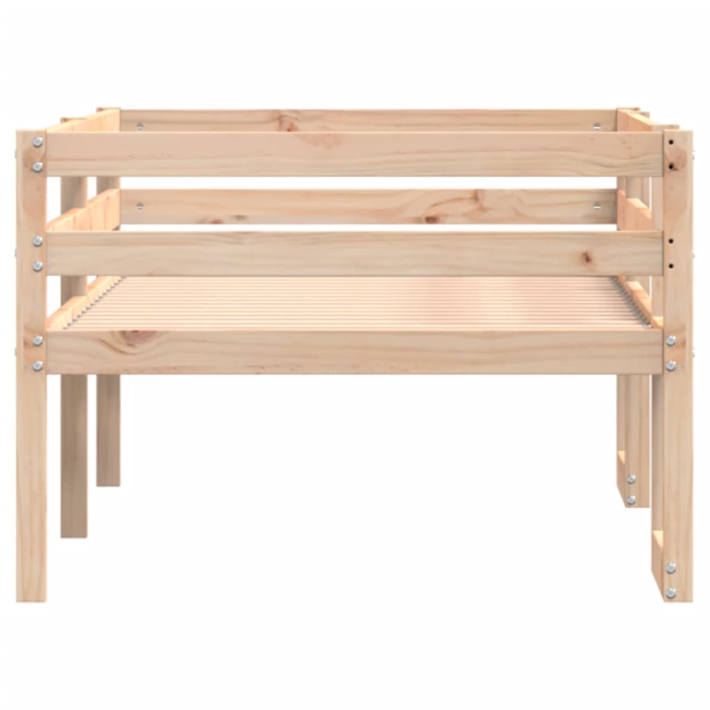 Cadre de lit pour enfants sans matelas 80x200 cm pin massif - XIOS