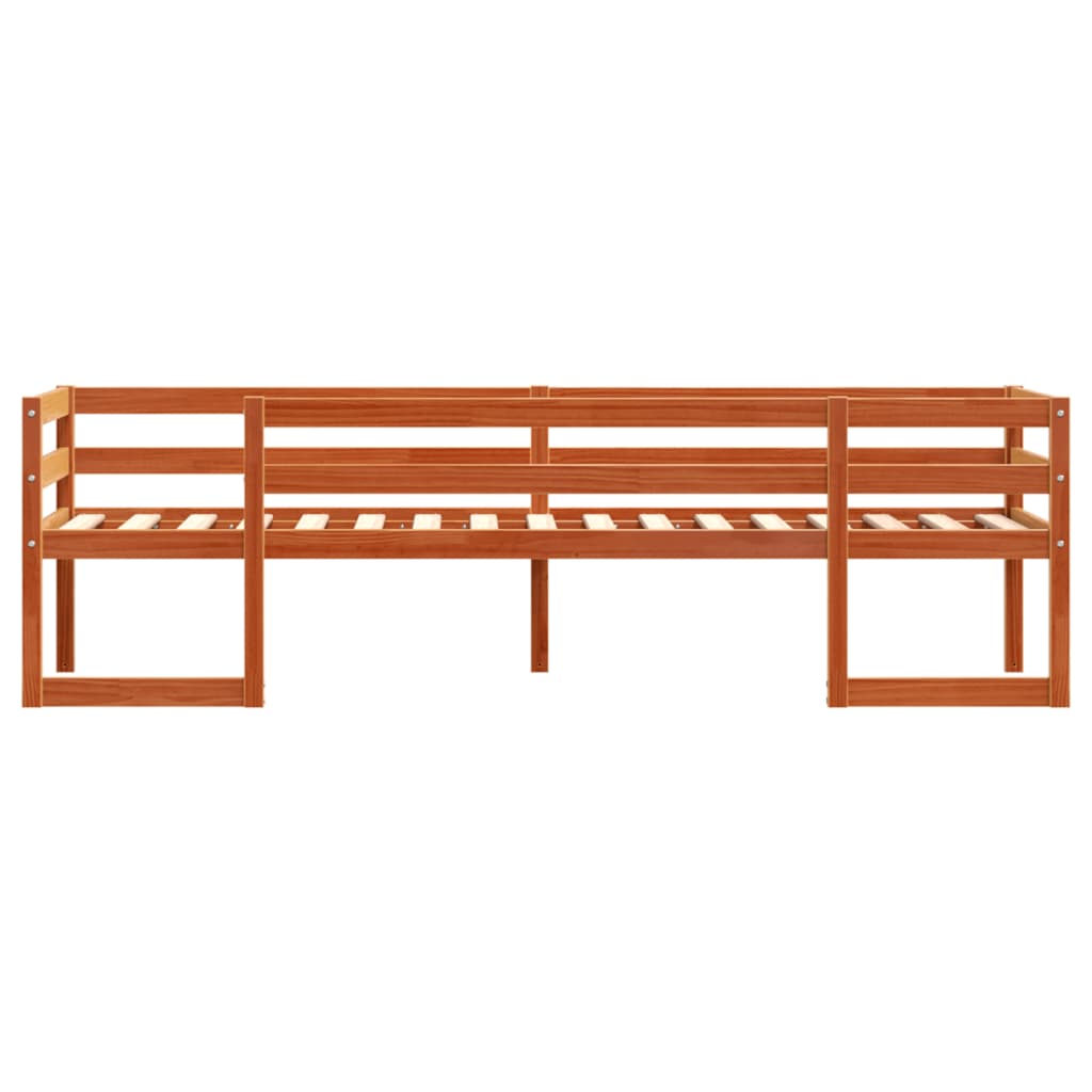 Cadre de lit pour enfants sans matelas cire marron 80x200 cm - XIOS