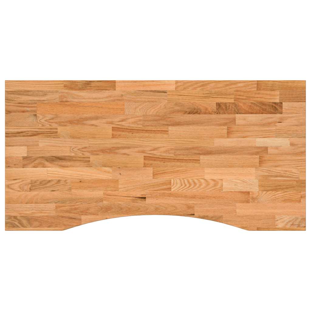 Dessus de bureau marron clair bois chêne massif rectangulaire - XIOS