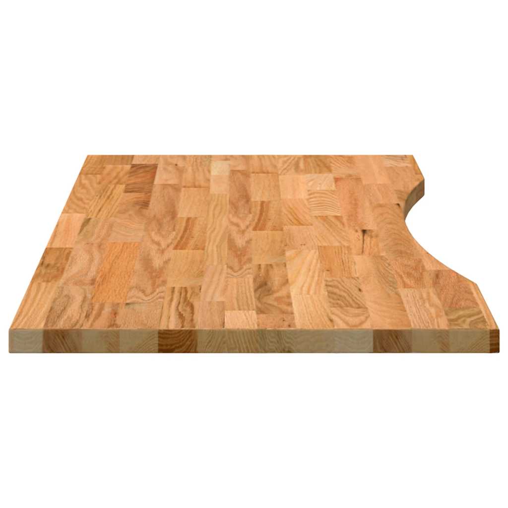 Dessus de bureau marron clair bois chêne massif rectangulaire - XIOS