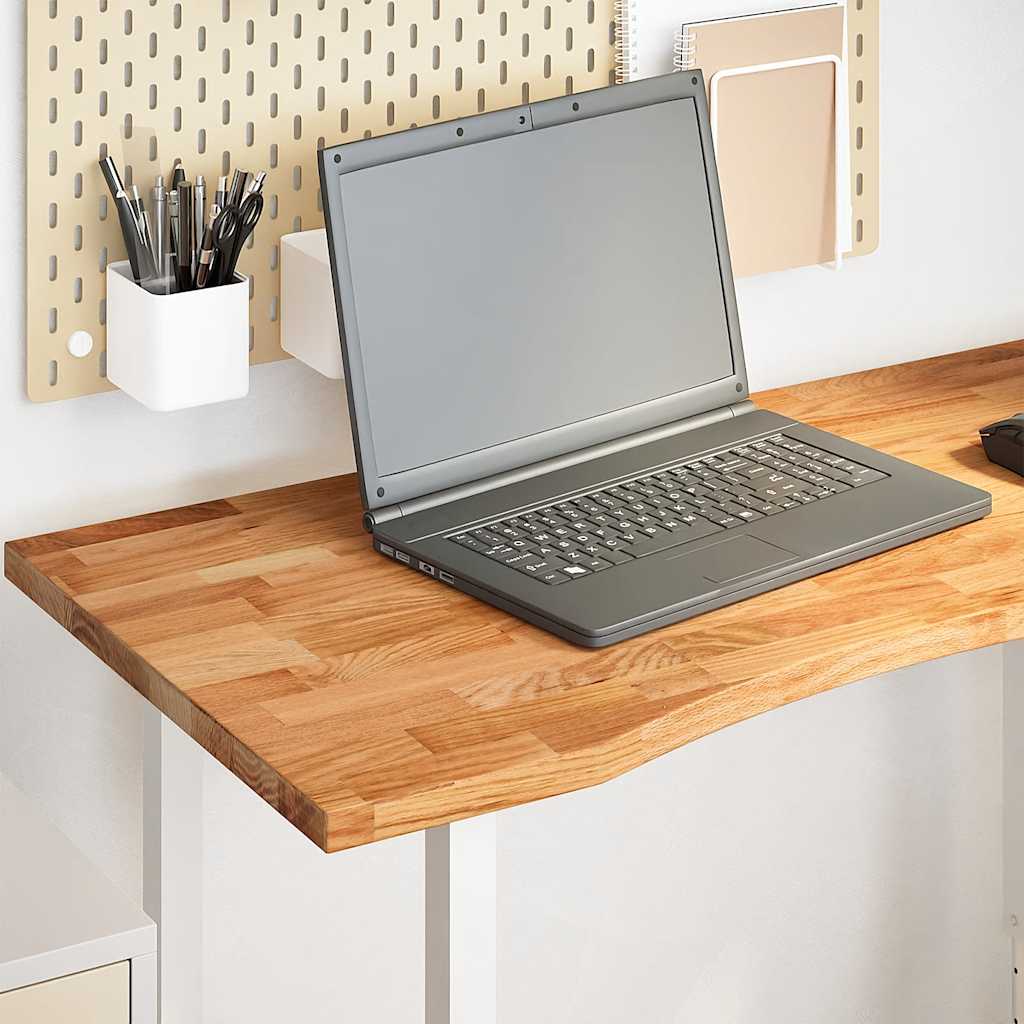 Dessus de bureau marron clair bois chêne massif rectangulaire - XIOS
