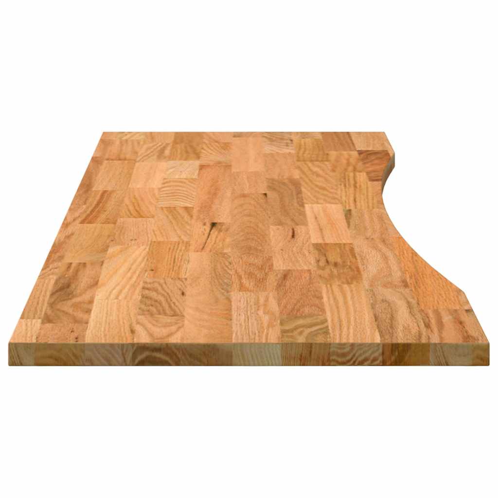 Dessus de bureau marron clair bois chêne massif rectangulaire - XIOS