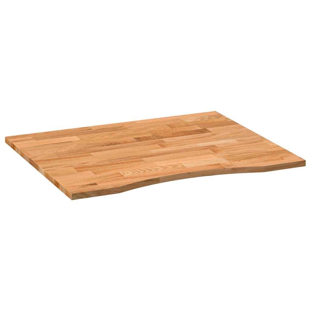 Dessus de bureau marron clair bois chêne massif rectangulaire - XIOS