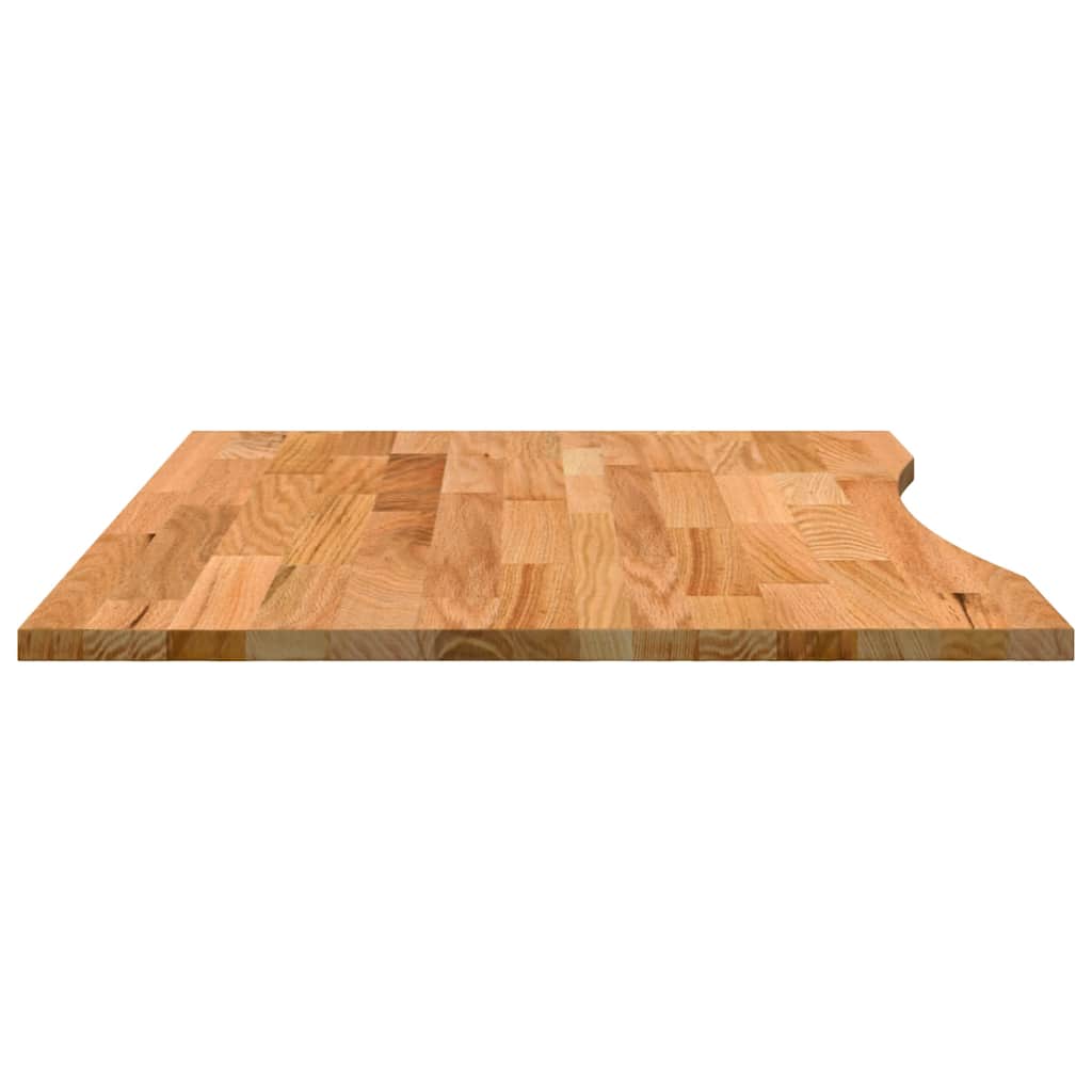 Dessus de bureau marron clair bois chêne massif rectangulaire - XIOS