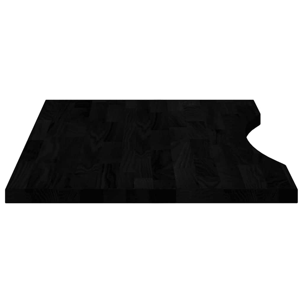 Dessus de bureau marron foncé bois chêne massif rectangulaire - XIOS
