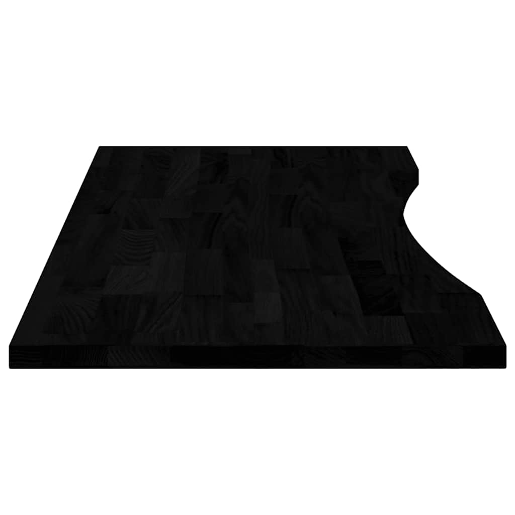 Dessus de bureau marron foncé bois chêne massif rectangulaire - XIOS