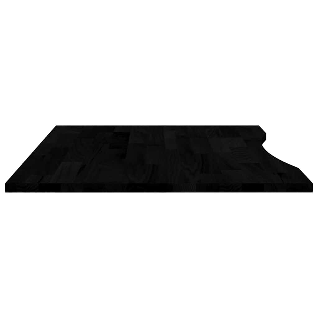 Dessus de bureau marron foncé bois chêne massif rectangulaire - XIOS
