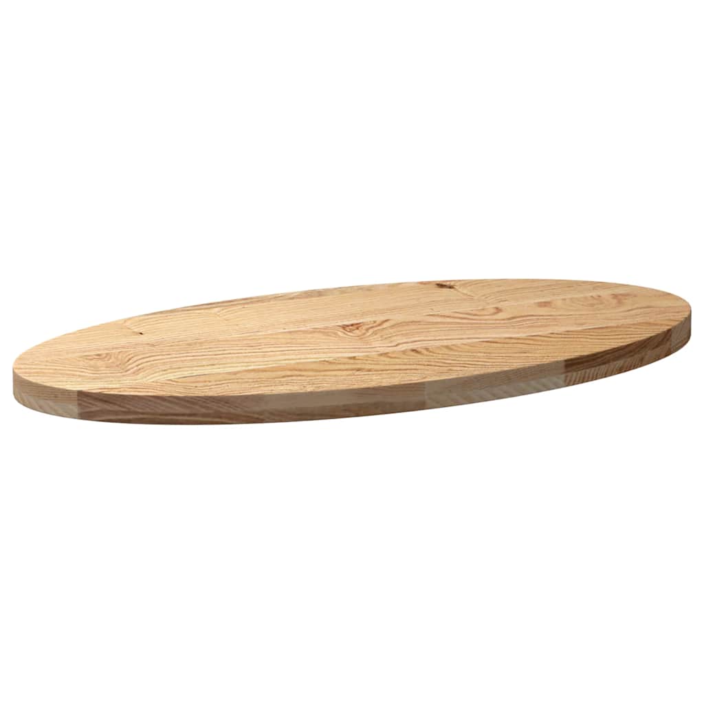 Dessus de table 100x50x4 cm bois de chêne massif ovale - XIOS