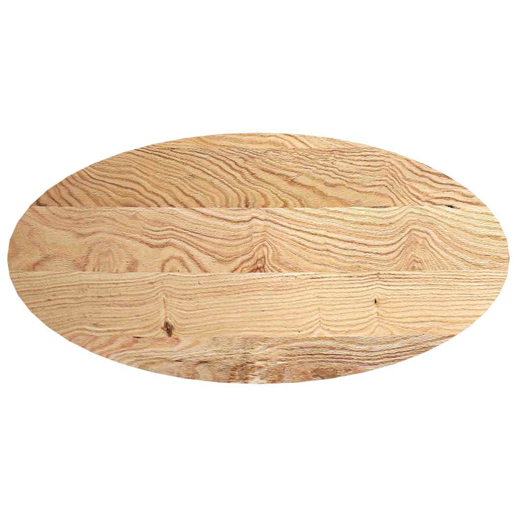 Dessus de table 120x60x4 cm bois de chêne massif ovale - XIOS