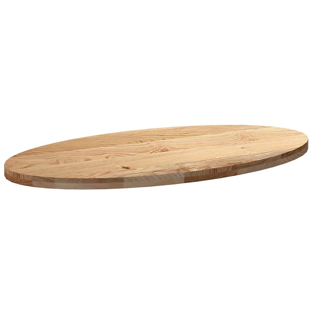 Dessus de table 120x60x4 cm bois de chêne massif ovale - XIOS