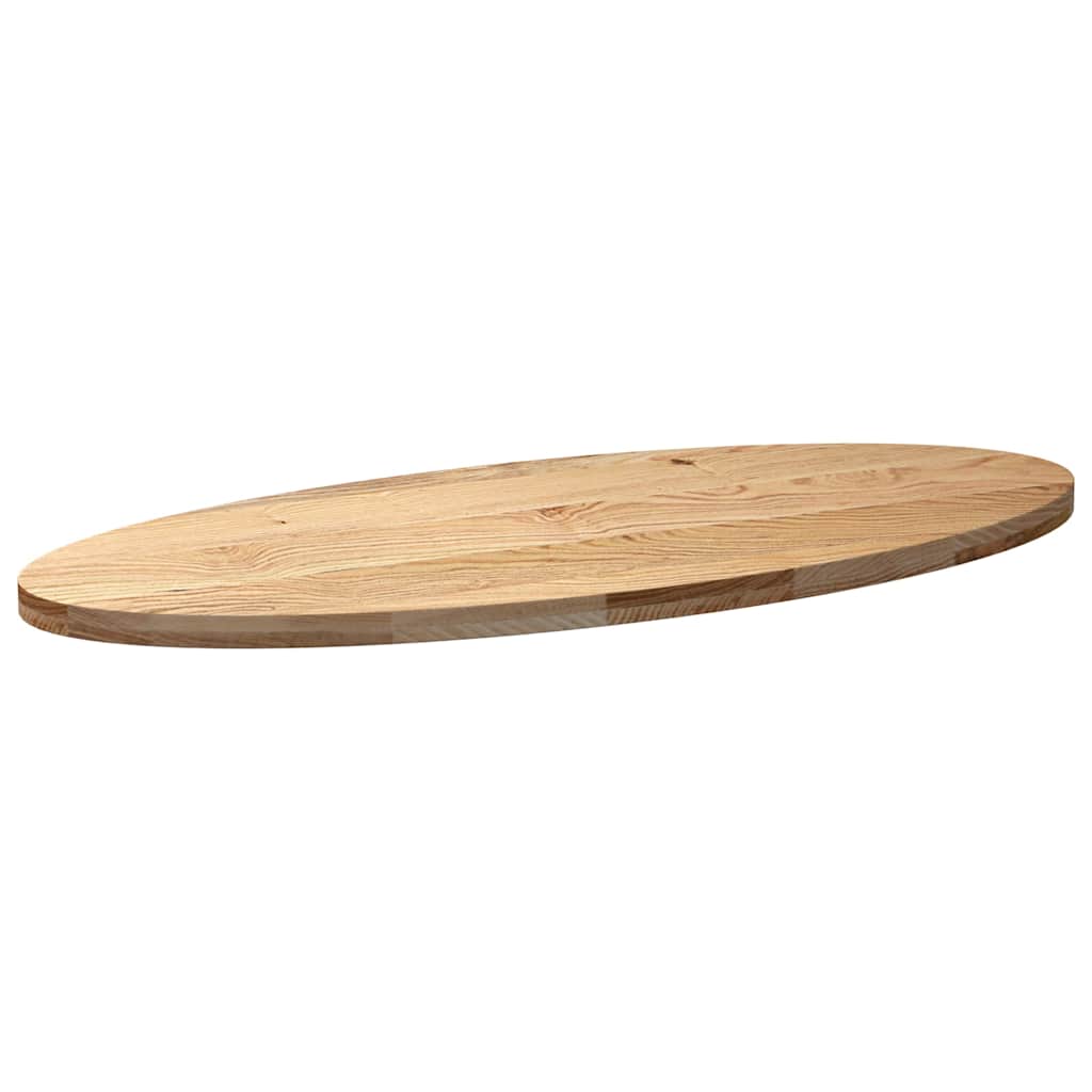 Dessus de table 140x60x4 cm bois de chêne massif ovale - XIOS
