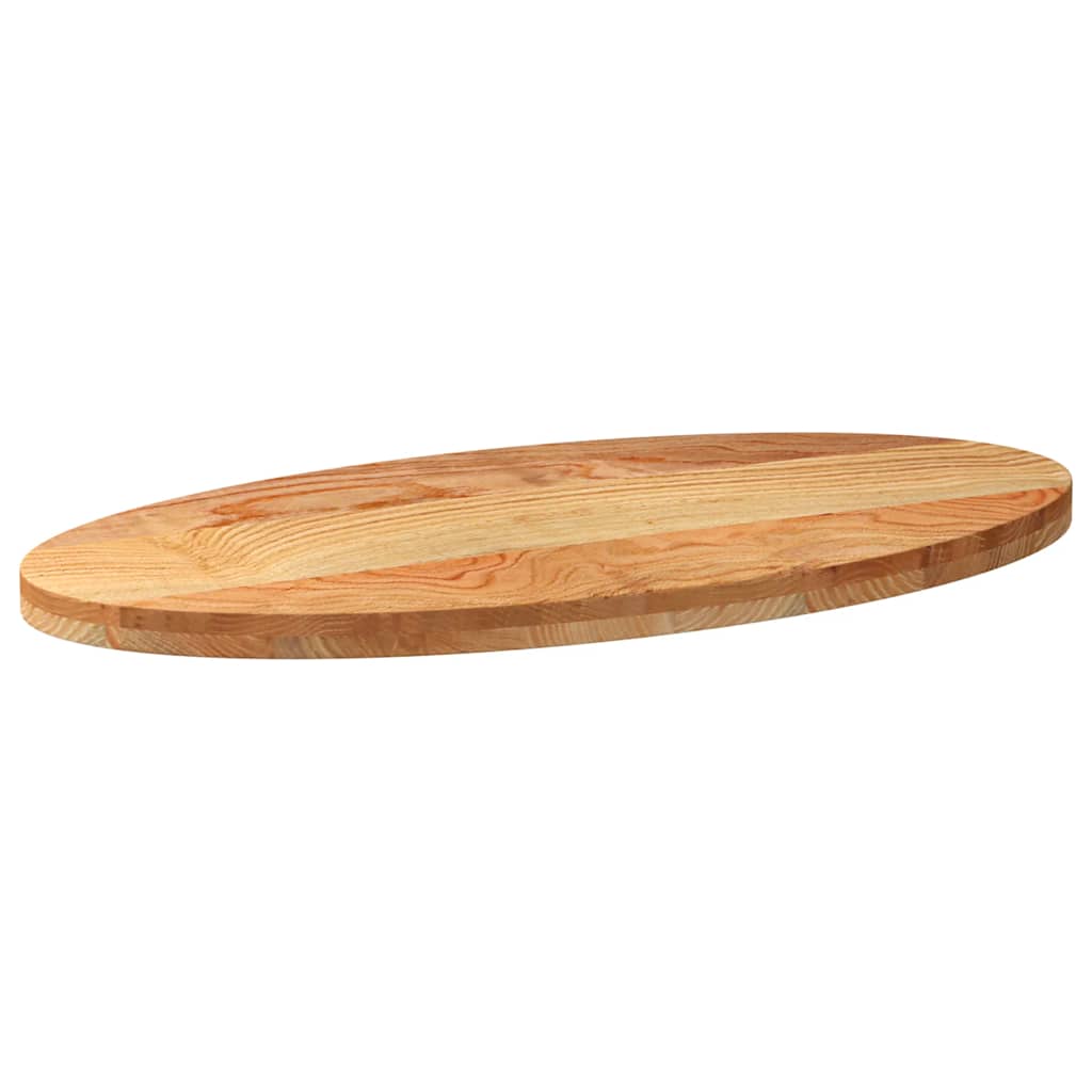 Dessus de table 100x50x4 cm bois de chêne massif ovale - XIOS