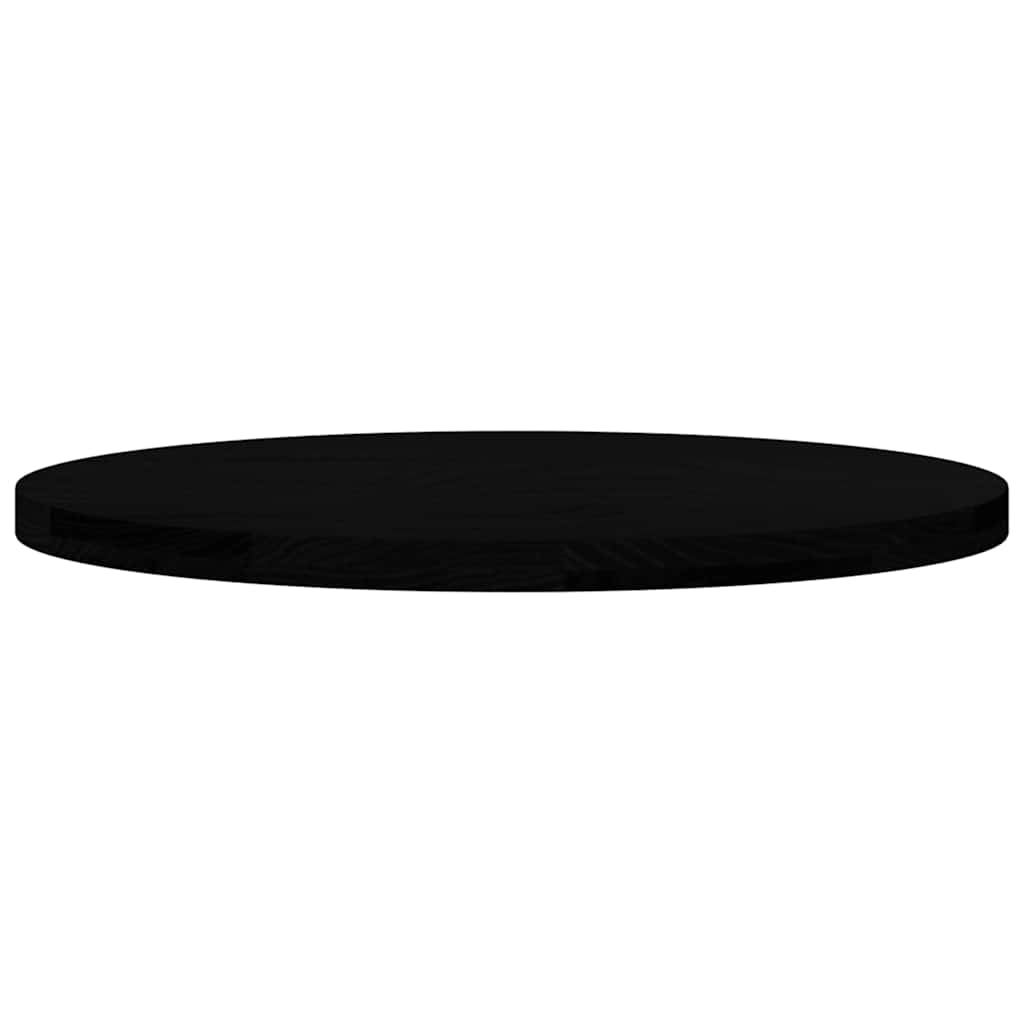 Dessus de table marron foncé 80x40x4 cm bois chêne massif ovale - XIOS