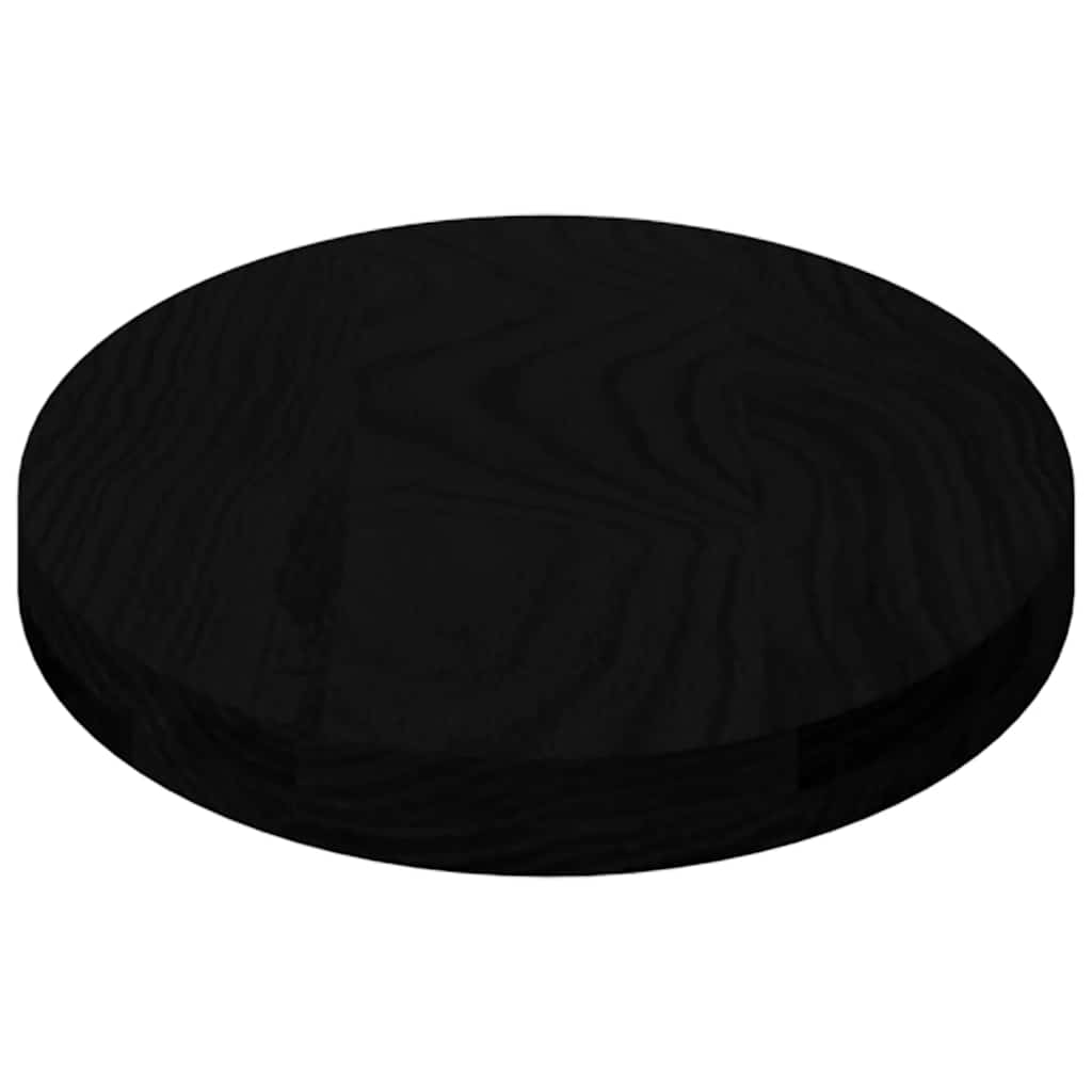 Dessus de table marron foncé 80x40x4 cm bois chêne massif ovale - XIOS