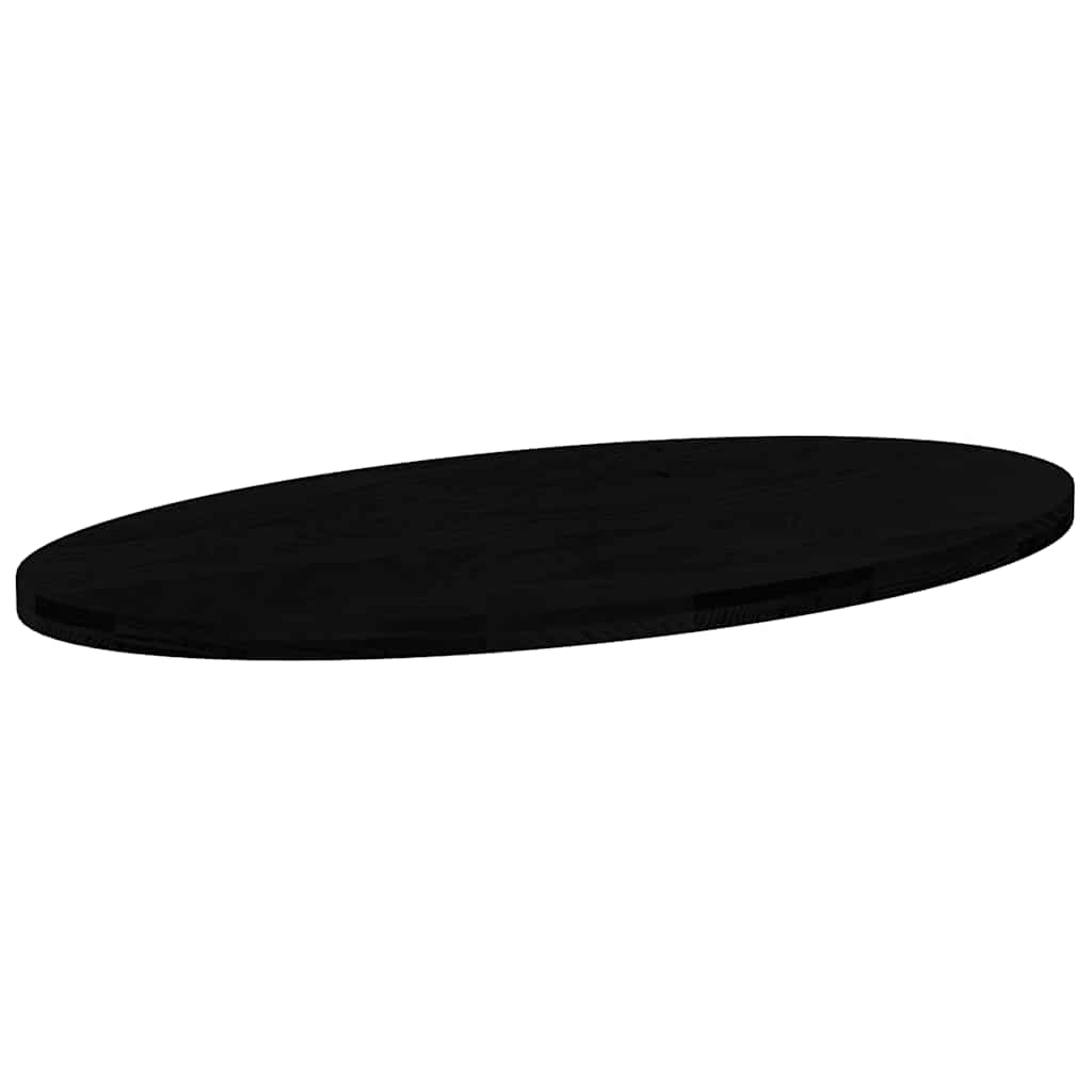 Dessus de table marron foncé 120x60x4cm bois chêne massif ovale - XIOS